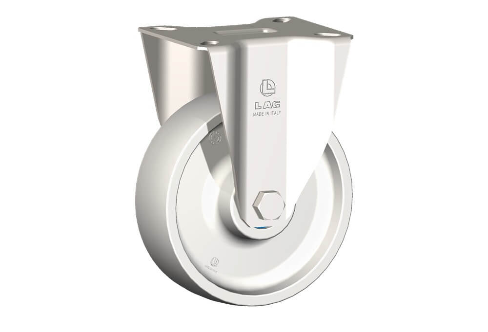 WHEEL P 125X40/50 INOX R.BRG. FIXED X20L