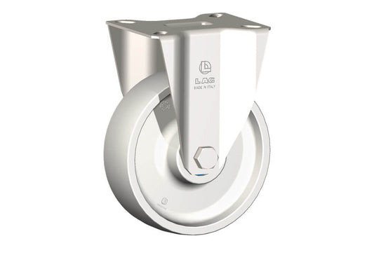 WHEEL P 125X40/50 INOX R.BRG. FIXED X20L