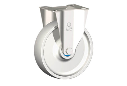 WHEEL P 150X40/50 INOX RB. FIXED FORK X20L
