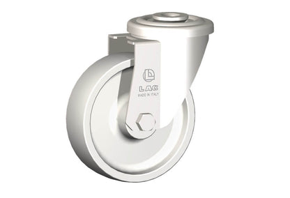 WHEEL P 100X30/40 PLAIN BORE BOLT HOLE F.12 SWIVEL X20