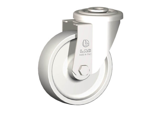 WHEEL P 100X30/40 PLAIN BORE BOLT HOLE F.12 SWIVEL X20