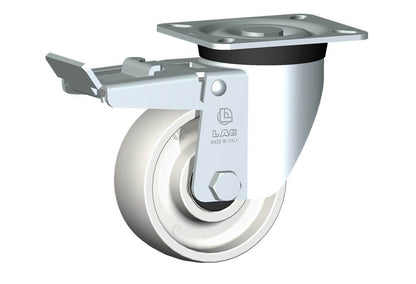 WHEEL P 100X40/40 BB SWIVEL FORK M40L/50 + BRAKE