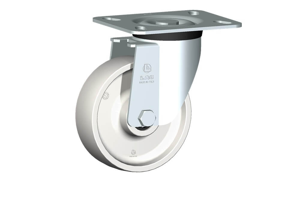 WHEEL P 125X40/50 RB SWIVEL FORK M40