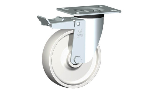 WHEEL P 150X40/50 RB SWIVEL M40 +BRAKE