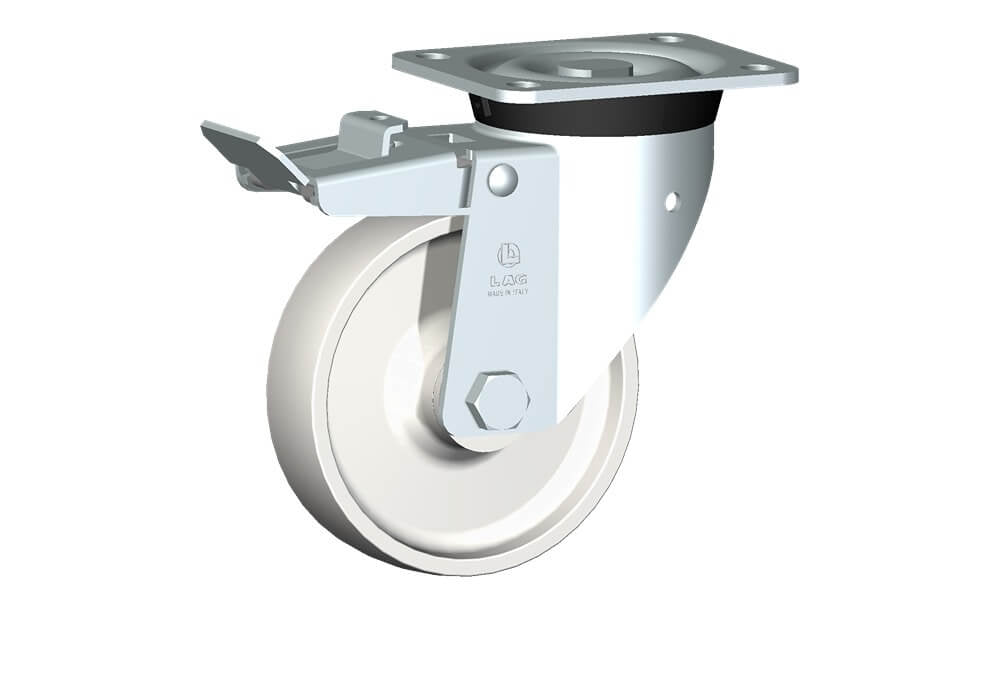 WHEEL P 150X40/50 RB SWIVEL M40/60+BRAKE