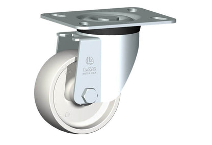 WHEEL P 100X40/40 PLAIN BORE SWIVEL FORK M40/50