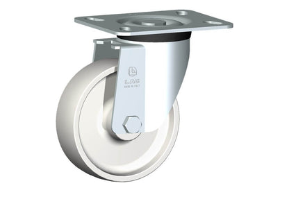WHEEL P 125X40/50 PLAIN BORE SWIVEL FORK M40