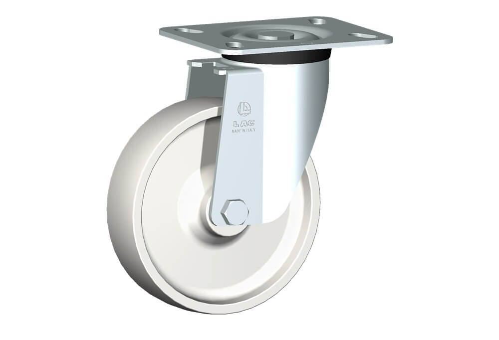 WHEEL P 150X40/50 PLAIN BORE SWIVEL FORK M40