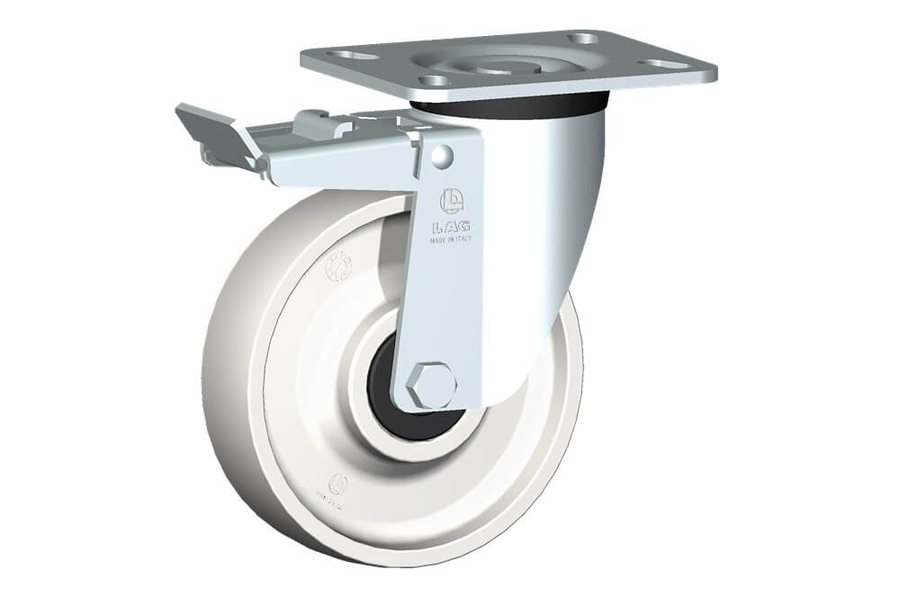 WHEEL P 150X40/50 BB SWIVEL FORK P60 + BRAKE