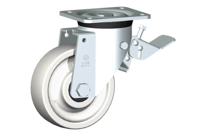 WHEEL P 150X48/60 HEAVY DUTY BB SWIVEL FORK P60 + BRAKE
