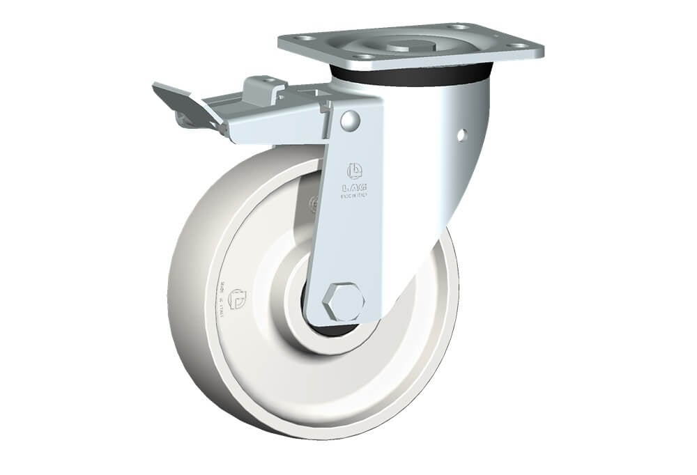WHEEL P 175X50/60 BB SWIVEL FORK P60 + BRAKE
