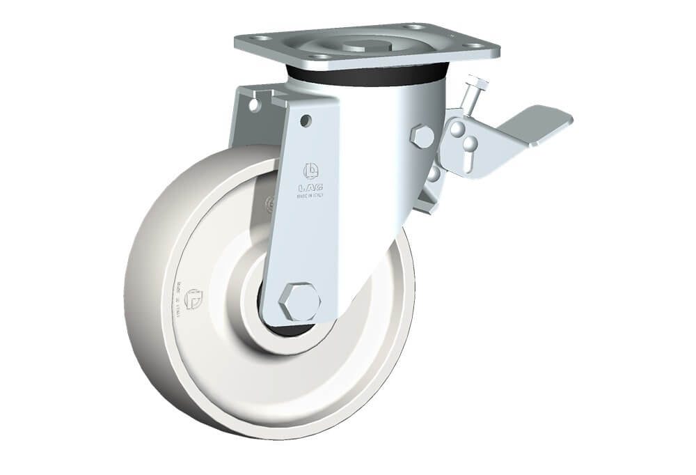 WHEEL P 175X50/60 BB SWIVEL FORK P60 + BRAKE
