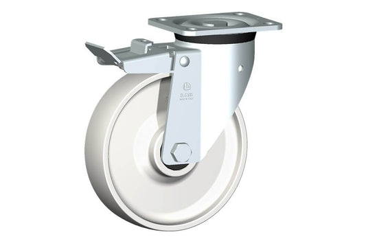 WHEEL P 200X50/60 BB SWIVEL FORK P60 + BRAKE