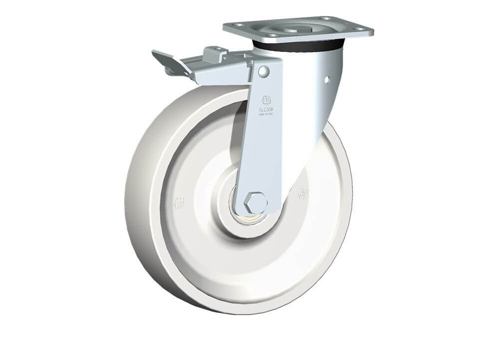 WHEEL P 250X60/60 BB SWIVEL P60 + BRAKE