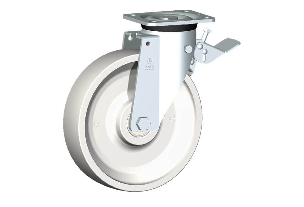 WHEEL P 250X60/60 BB SWIVEL FORK P60 + BRAKE