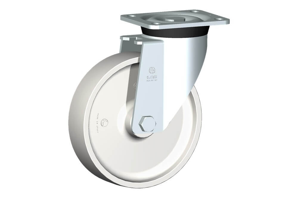 WHEEL P 200X50/60 PLAIN BORE SWIVEL FORK P60