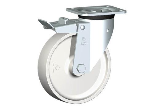 WHEEL P 200X50/60 PB SWIVEL FORK P60 + BRAKE