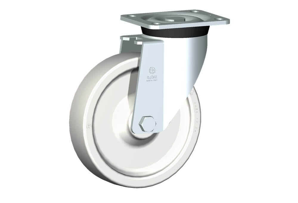 WHEEL P 200X50/60 HEAVY DUTY PLAIN BORE SWIVEL FORK P60