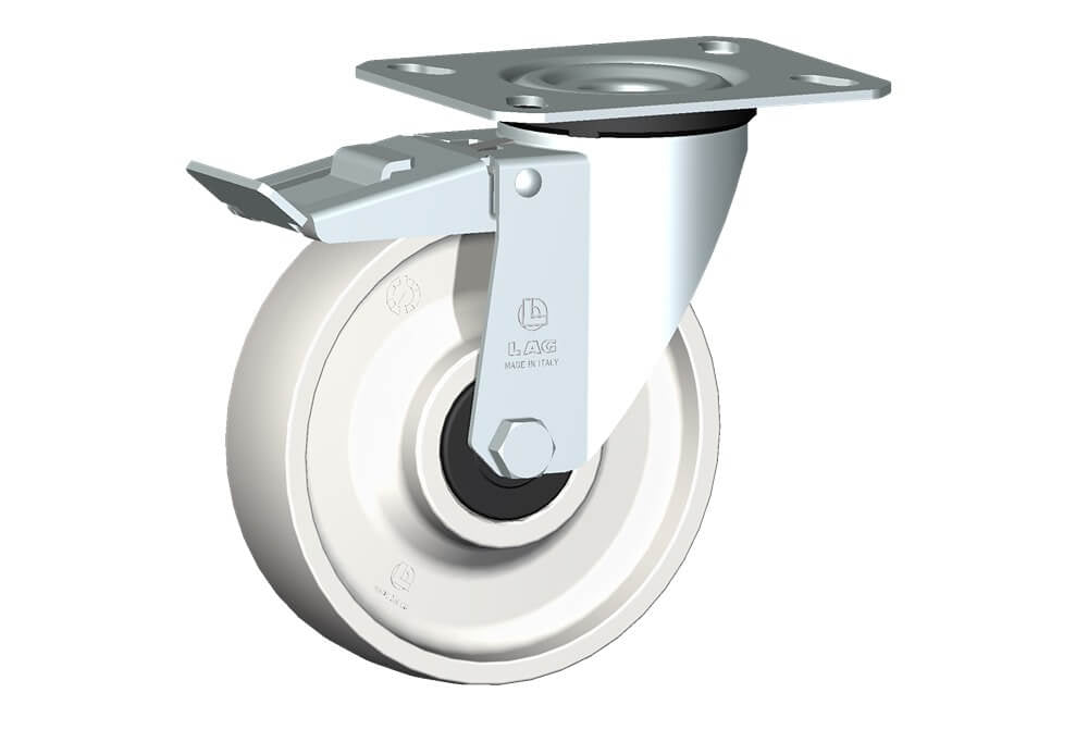 WHEEL P 150X40/50 BB SWIVEL FORK M22 + BRAKE