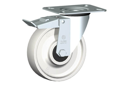 WHEEL P 150X40/50 BB SWIVEL FORK M22 + BRAKE