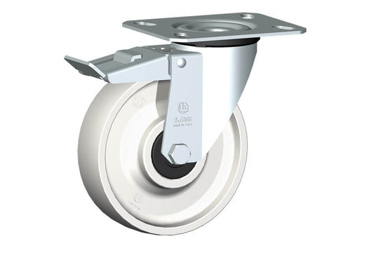 WHEEL P 150X40/50 BB SWIVEL FORK M22 + BRAKE