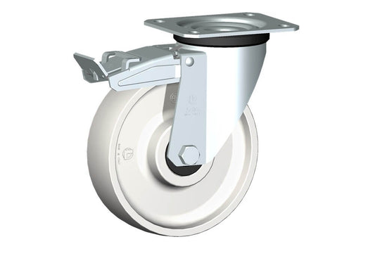 WHEEL P 175X50/60 BB SWIVEL FORK M22 + BRAKE