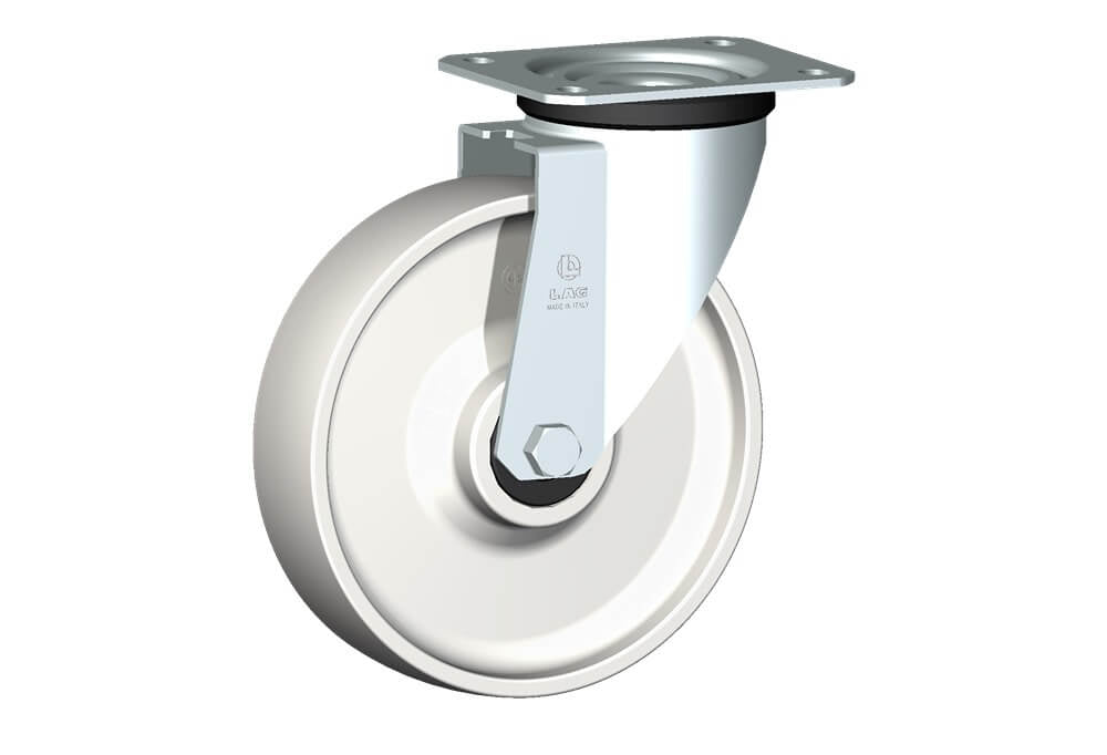 WHEEL P 200X50/60 BB SWIVEL FORK M22