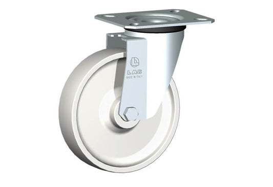 WHEEL P 125X30/40 RB SWIVEL FORK M22/40