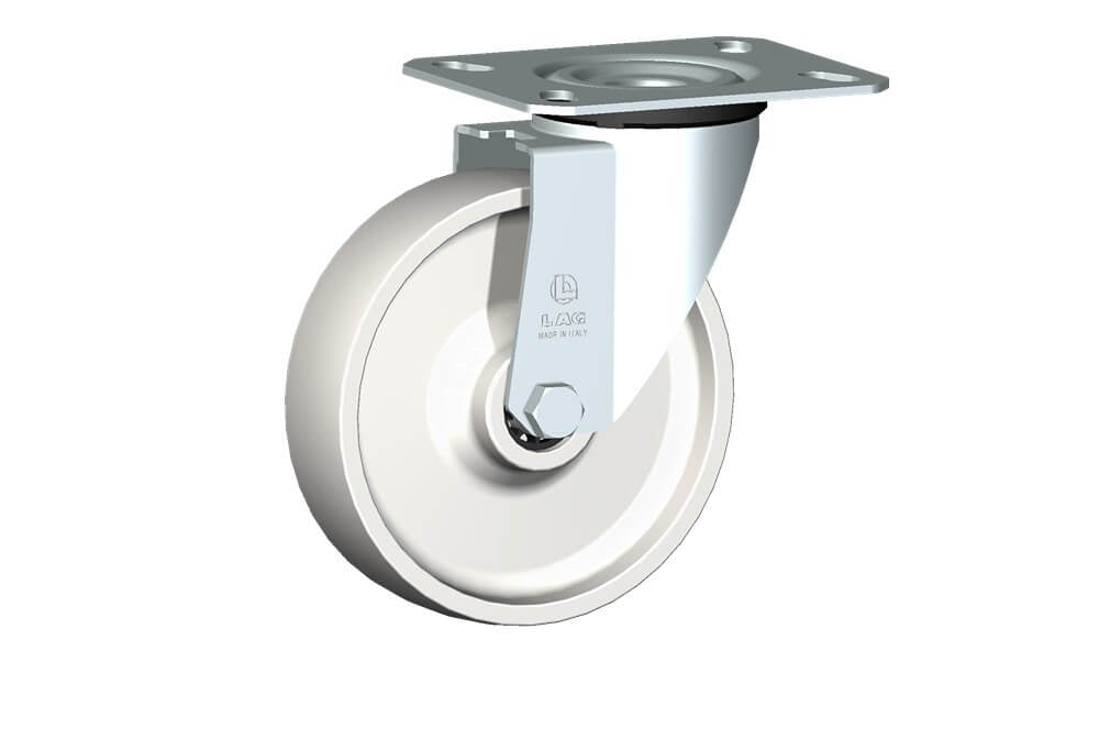 WHEEL P 150X40/50 RB SWIVEL FORK M22