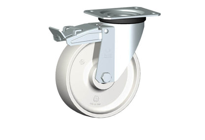 WHEEL P 175X50/60 RB SWIVEL FORK M22 + BRAKE
