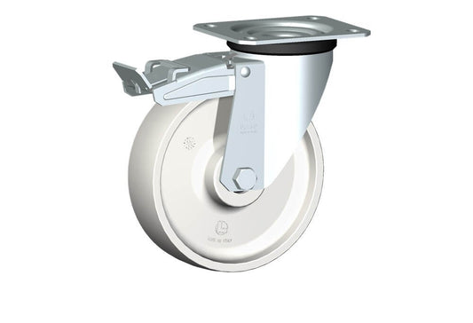 WHEEL P 175X50/60 RB SWIVEL FORK M22 + BRAKE