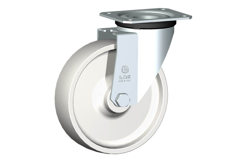 WHEEL P 150X40/50 PLAIN BORE SWIVEL FORK M22L