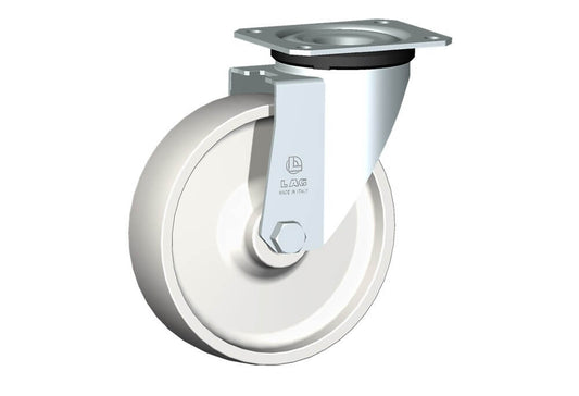 WHEEL P 150X40/50 PLAIN BORE SWIVEL FORK M22L