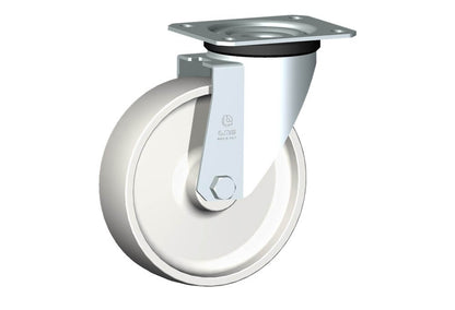 WHEEL P 175X50/60 PLAIN BORE SWIVEL FORKM22