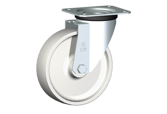 WHEEL P 175X50/60 PLAIN BORE SWIVEL FORKM22