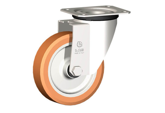 WHEEL A 125X30/40 PLAIN BORE SWIVEL FORKX20L/50