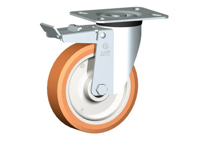 WHEEL A 150X40/50 RB SWIVEL FORK M40 + BRAKE