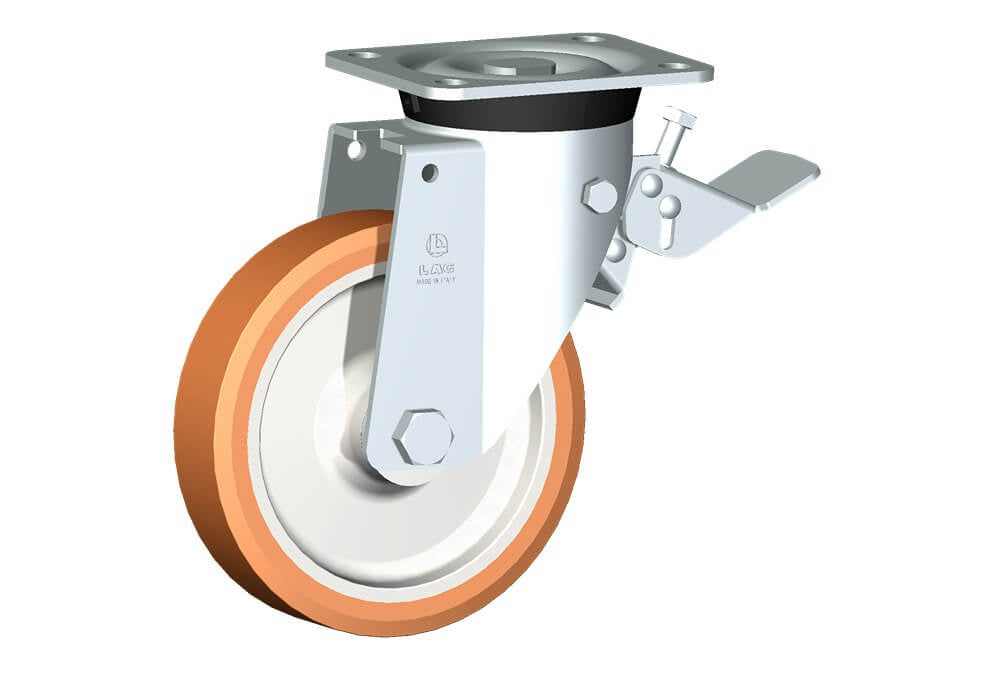 WHEEL A 175X40/50 RB SWIVEL FORK M40/60 + BRAKE