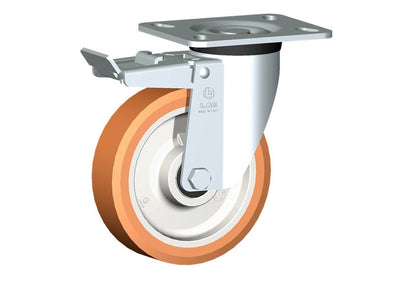 WHEEL A 150X40/50 BB SWIVEL FORK P60 + BRAKE