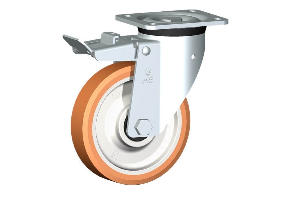 WHEEL A 175X40/50 BB SWIVEL FORK P60/60 +BRAKE