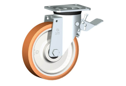 WHEEL A 200X50/60 BB SWIVEL FORK P60 + BRAKE