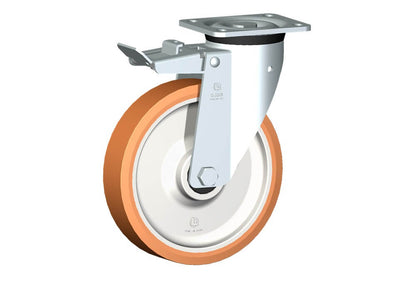 WHEEL A 225X50/60 BB SWIVEL FORK P60 + BRAKE