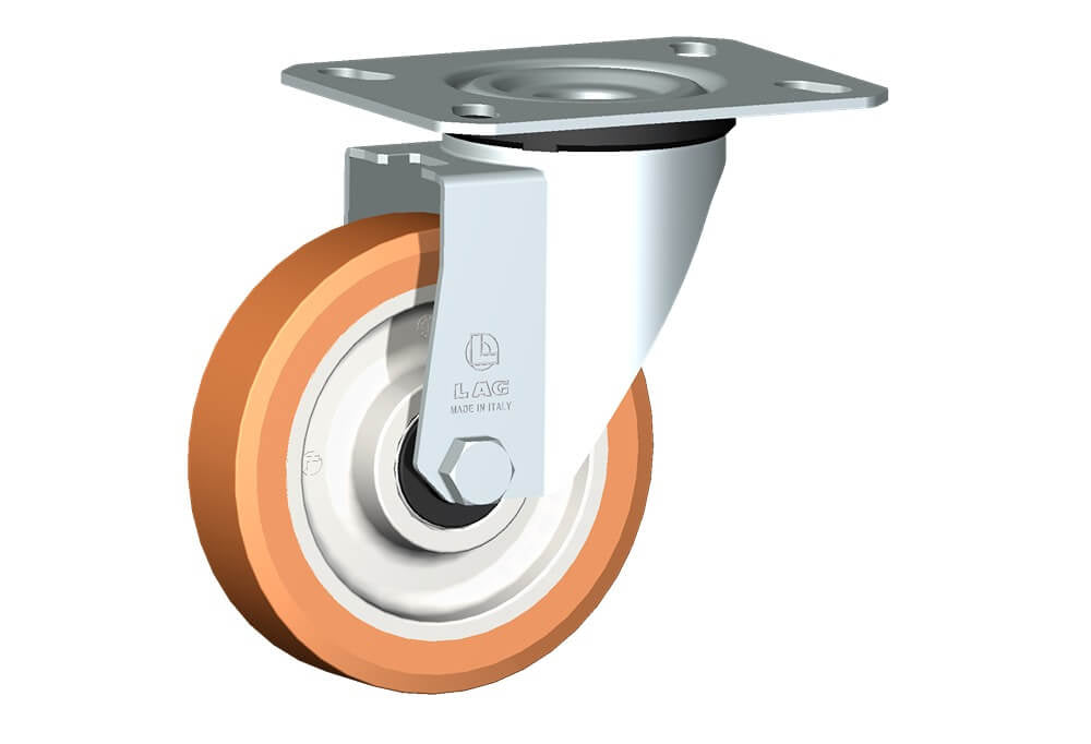 WHEEL A 125X30/40 BB SWIVEL FORK M22/50