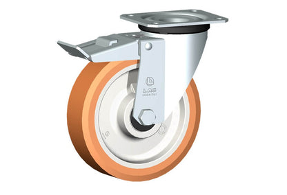 WHEEL A 150X40/50 BB SWIVEL FORK M22L + BRAKE