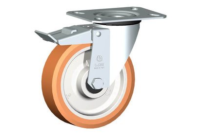 WHEEL A 150X40/50 BB SWIVEL FORK M22 + BRAKE