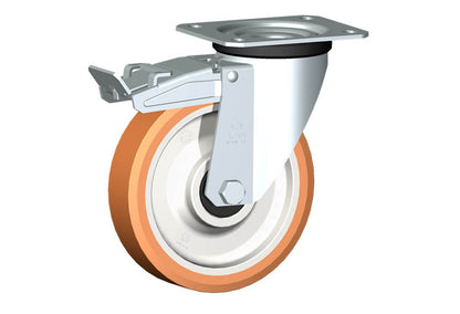 WHEEL A 175X40/50 BB SWIVEL FORK M22 + BRAKE