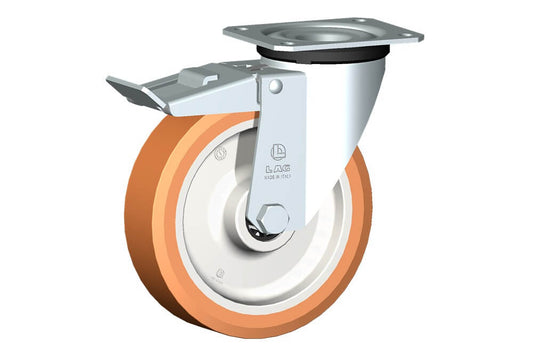 WHEEL A 150X40/50 RB SWIVEL FORK M22L + BRAKE