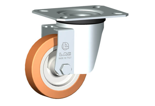 WHEEL A80X24/28 PLAIN BORE SWIVEL M22
