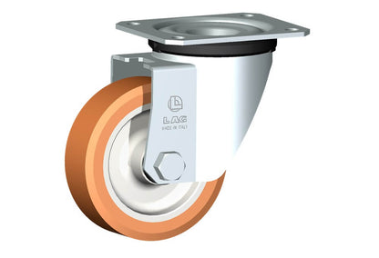 WHEEL A 100X30/40 PLAIN BORE SWIVEL FORKM22L/50