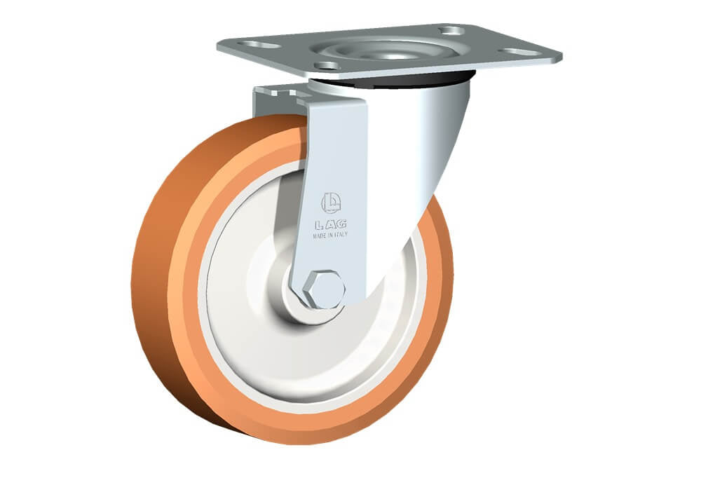 WHEEL A 150X40/50 PLAIN BORE SWIVEL FORKM22
